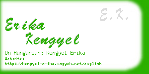 erika kengyel business card